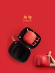 Ba mươi tuổi Jinzhi Palace Red Quick Cup Gốm Một Nồi Hai Ly Du Lịch Đơn Kung Fu Trà Túi Di Động bộ ấm trà du lịch 