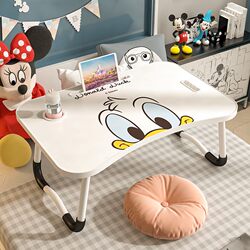 Foldable Small Bed Table for Dormitory Laptop Desk, Student Upper Bunk Bedroom Cartoon Children's Study Desk