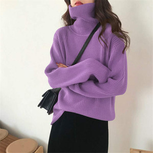 
Turtleneck sweater for women winter thickened 2025 new style foreign style inner and outer bottoming sweater loose lazy style top