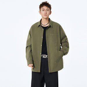 
Long-sleeved shirts for men, spring and autumn new casual jackets, men's workwear, trendy brands, drapey, easy-care men's shirts