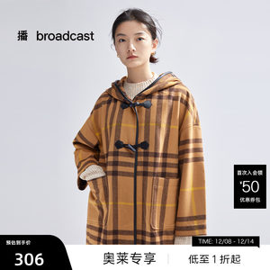 
Hooded cape coat DDP4AD4930 Buddha maintenance art