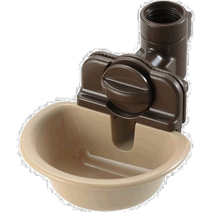 
[Japan Direct Mail] Richell Pet Food and Supplies Pet Water Tray S Brown