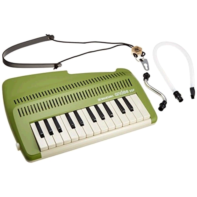 日本直邮】Suzuki键盘竖笛绿色铃木乐器简约弹奏玩具andes 25F-Taobao