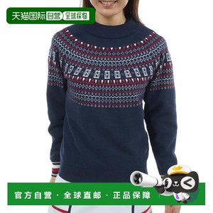 
Japan Direct Mail TOMMY HILFIGER GOLF Women's Fair Isle Pattern High Neck Knitted Golf Clothing