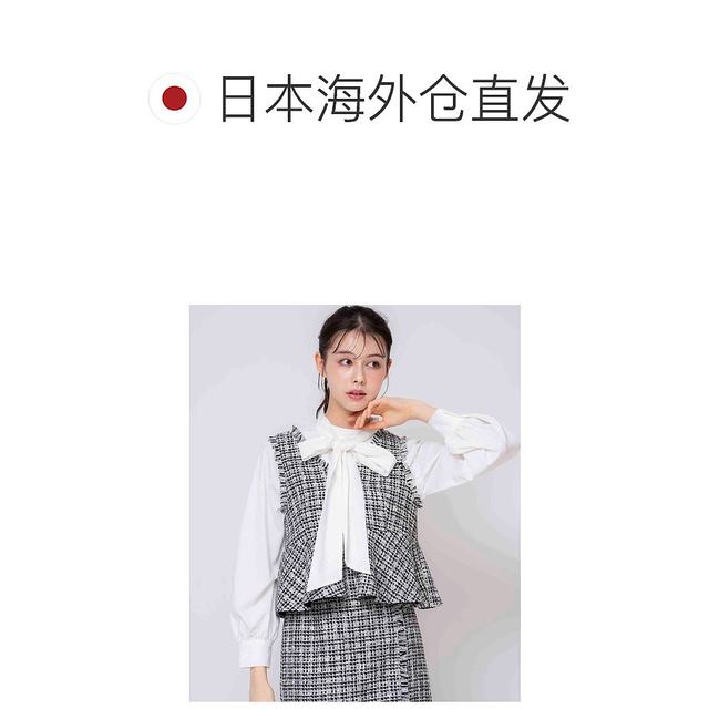 Can be returned within 1 hour Japanese direct mail Noela women's polka dot design bow shirt 5521135

