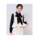 Can be returned within 1 hour Japanese direct mail Noela women's polka dot design bow shirt 5521135
