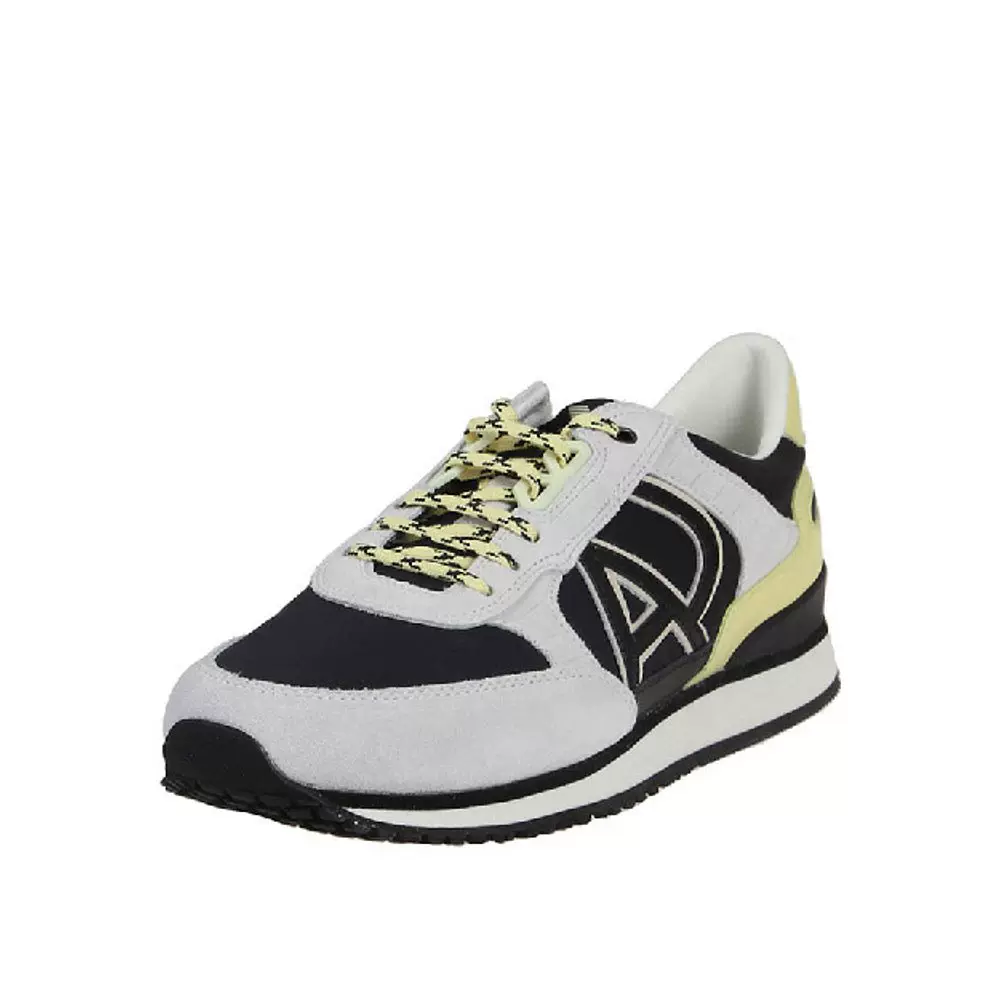 香港直邮armani jeans 徽标细节休闲运动鞋 a651219阿玛尼系带