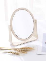 Anti-Fall Mirror, New Glass Mirror, Double-Sided Rotating Vanity Mirror, Simple Large Portable Princess Mirror