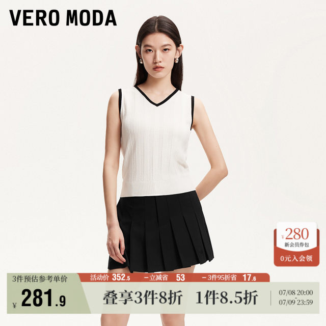 Vero Moda skirt for women 2025 summer new style shopping mall same style with pleated short skirt lined 325216023