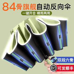 84-Rib Large Automatic Umbrella for Women, Dual-Use for Sun and Rain, Reinforced Folding, Wind-Resistant, Sunshade, Sun Protection, Uv Protection for Men