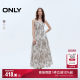 ONLY Outlet 2025 Summer New Elegant Holiday Style Smile Printed Sling Long Skirt Fairy Dress Dress Women