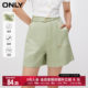 ONLY Outlet Spring Fashionable Casual Slim High Waist Straight Shorts Casual Pants Women