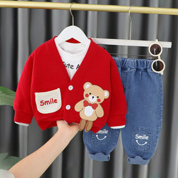 Bala counter boy cartoon spring and autumn suit