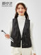 Snow Flying Thin Down Vest Clip for Women 2024 New Autumn and Winter Interior V-neck Short Vest Fashion Jacket