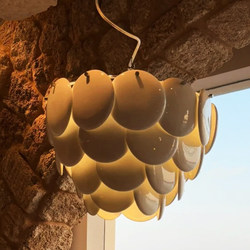 Ceramic Pendant Light Designer French-Style Pembridge Living Room Main Light Shell Bedroom Cream Minimalist Ambiance Lighting Fixtures