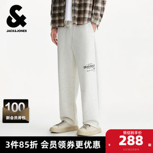 
Jack Jones Outlet Men's Casual Pants Spring and Autumn 2025 New Letter Embroidered Loose Casual Pants