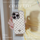 coditto polka dot shell dance classic magnetic suction apple 16pro mobile phone case iPhone 17 promax15pro protective case simple creative 15promax14pro couple 1615