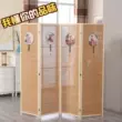 Vách ngăn màn hình gấp di động màn hình gấp Nhật Bản đơn giản hiện đại phòng khách phòng ngủ lối vào phòng ngủ bằng tre nguyên khối tấm bình phong nhựa giá rẻ vách ngăn phòng nhựa giả gỗ 