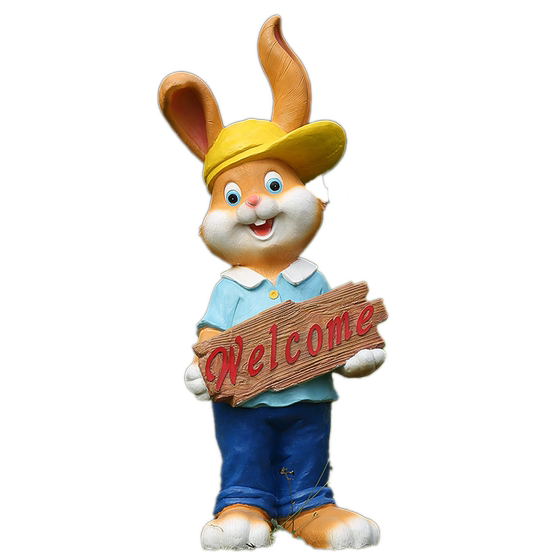 
Garden courtyard decoration rabbit decoration ornaments outdoor layout kindergarten cartoon resin fiberglass animal sculpture