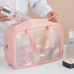 Cosmetic Bag for Women 2025 New High-End Portable Large-Capacity Hand-Held Makeup Brush Storage Bag Travel Toiletry Bag