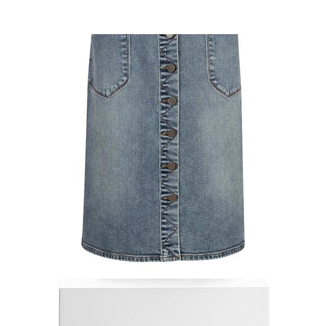 KUT FROM THE KLOTH Women's Retro Button Front Open Denim Skirt Comfort
