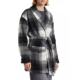 
Splendid Vanessa Plaid Woolen Jacket Women's Shawl Lapel Jacket