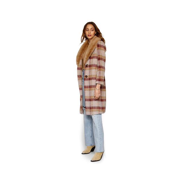 Heartloom Yuna Coat Women's Woolen Coat Check Print 100 Gather
