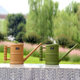 Bamboo tube long mouth watering kettle flower pot watering kettle gardening flowering green plants plastic sprinkler kettle courtyard home
