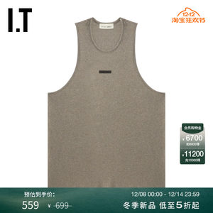 
IT ESSENTIALS men's mid-length round neck vest new casual cool feeling loose inner wear 254233MP