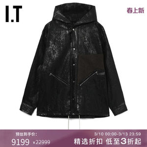 IT Rick Owens Men's Hooded Denim Jacket New Trendy Cool Men's Loose Jacket 713BMTMN
