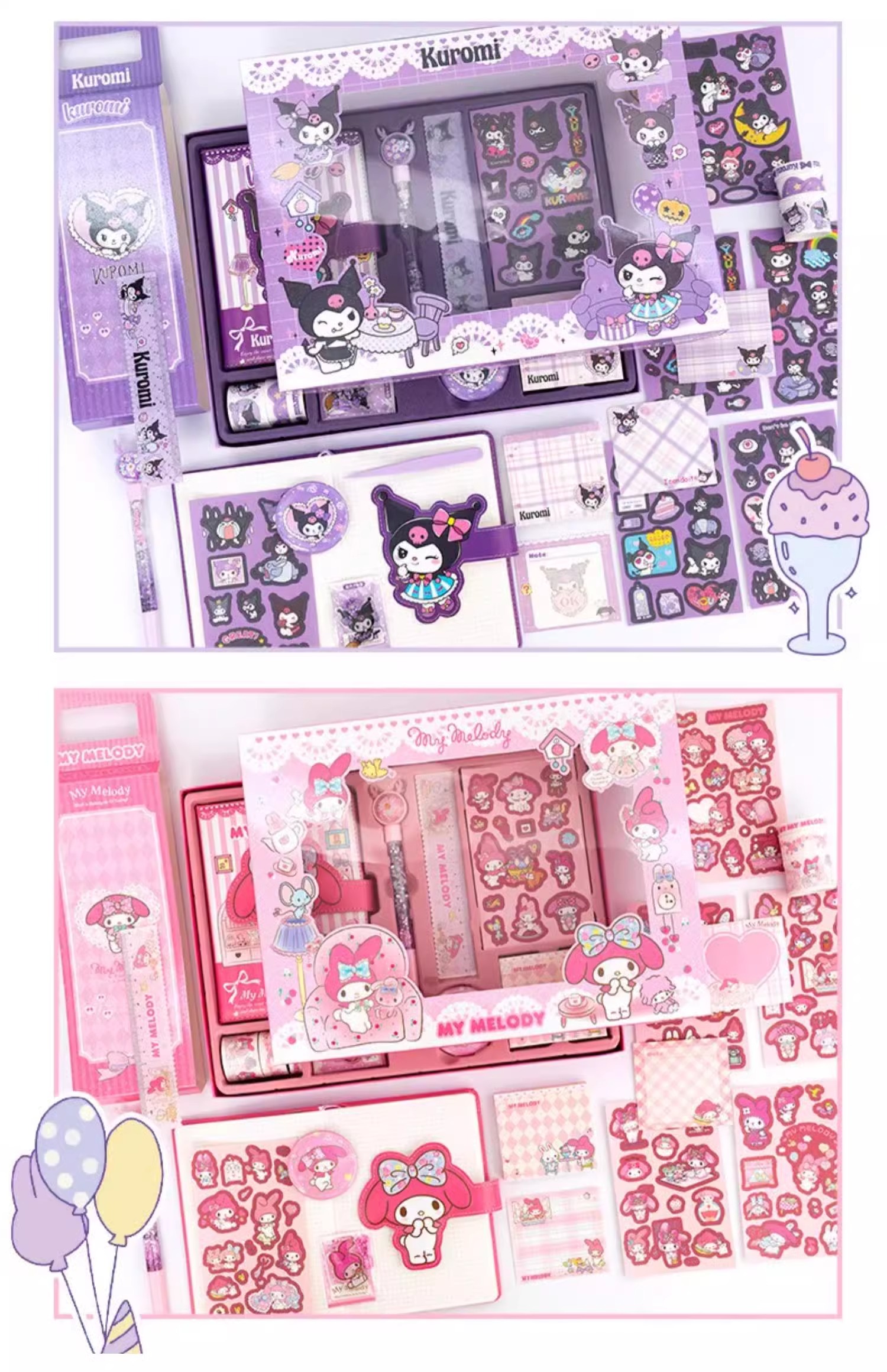 あなたにおすすめの商品 クロミ文具セット - かわいい学生向けハンドブックギフトボックス 絵本・児童書