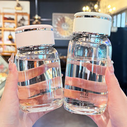 Glass Water Cup for Women, New Model 2025, High Aesthetic Value, High Temperature Resistance, Tea and Water Separation, Portable Office Tea Cup for Ladies