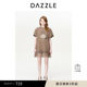DAZZLE Disuole short-sleeved dress Spring and autumn clothes loose lace spliced ​​skirt for women