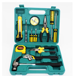 Multifunctional Household Tool Set for Daily Maintenance, Including Pliers, Hammer, Wrench, and Screwdriver Combination