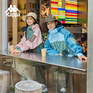 
Kappa Kapa back to back new sports jacket for women's outdoor water-repellent jacket for men's top