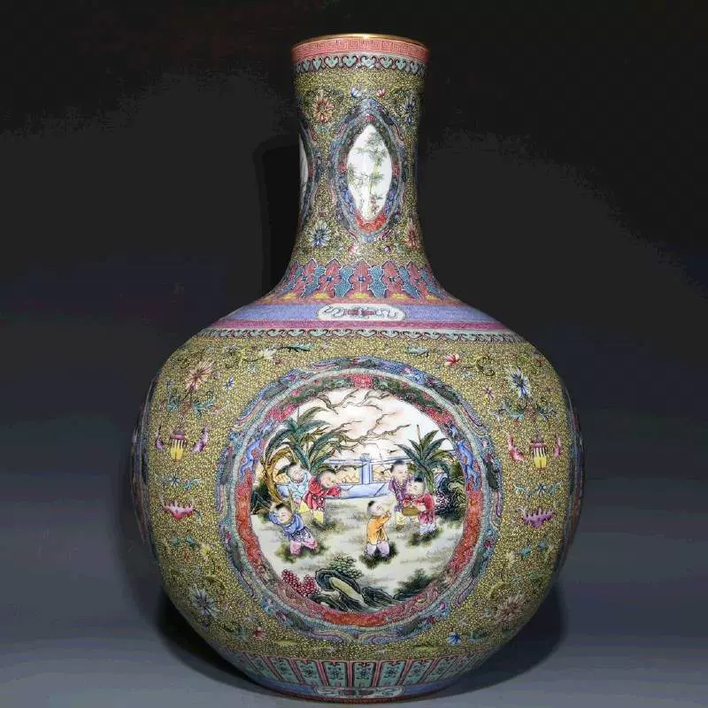 色々な 花瓶 康熙官窯 清時代 康熙 青花 氷梅紋 磁器 花柄 置物 装飾 