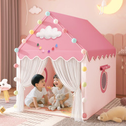Children's princess castle playhouse sleepable