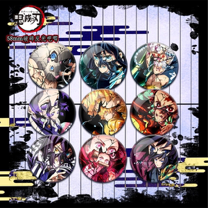 
A sense of fragmentation, Demon Slayer: Kimetsu no Yaiba, double flash, reflective, Taniko fan original two-dimensional badge, Tengen Muichiro