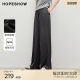 Red sleeves 2025 summer new women's clothing texture lace-up elastic mid-waist loose wide-leg trousers