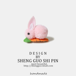 Carrot Bunny Plush Hair Clip Cute Cartoon Autumn and Winter Hair Clip Girl Heart Kidsren's Broken Hair Clip Bangs Clip