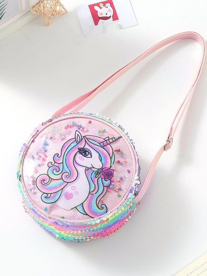 2 Borse A Tracolla Per Bambine Con Paillettes A Sirena - Piccole E Colorate, Ideali Per Regali E Feste - Foto 10