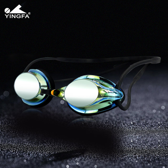 British swimming moster waterproof fog and myopia children adult men and women professional racing high -definition coating diving spending spending glasses
