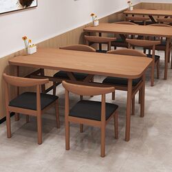 Fast Food Restaurant Table and Chair Set, Restaurant Noodle Shop, Breakfast Shop, Economical Dining Table, Hotel Commercial Catering Rectangular Table