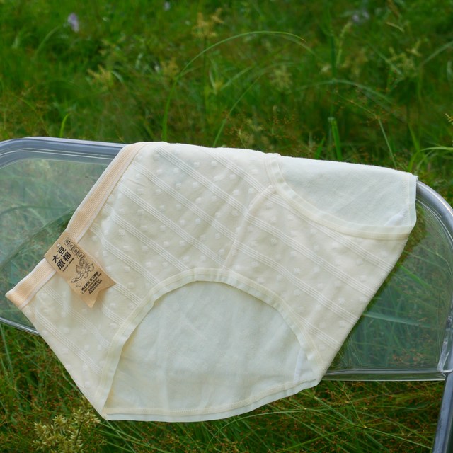 Double A maternal and infant soy raw cotton underwear with extended crotch 7A antibacterial cotton mid-high-waist high-elastic naked women's briefs