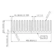 Tản nhiệt nhôm 50*50*15MM Bộ khuếch đại công suất CPU tản nhiệt/chip tản nhiệt điện tử khối nhiệt 