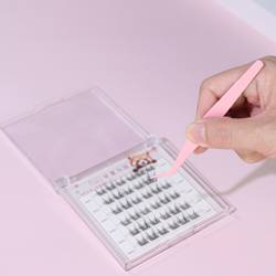 Upgraded non-stick tweezers, special anti-stick tweezers for glue-free eyelashes, special tweezers for sunflower three-step makeup