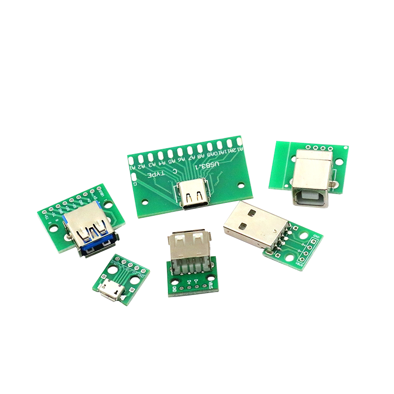 WGS Mini-5p USB 2.0 3.0 Micro to Type-C Female Male Adapter Board Module