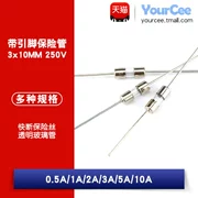 Cầu chì có chốt 3*10MM Cầu chì thổi nhanh 250V 0.5A 1A 2A 3A 5A 10A (20 miếng)