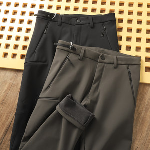 
Niaojia~Bird Series~Autumn and winter men's velvet thickened warm-storage heat-proof windproof and cold-proof outdoor velvet soft shell pants