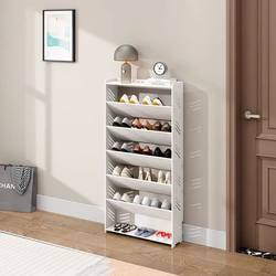 Simple Multi-Layer Doorway Ultra-Thin Shoe Rack, Economical for Home Use, Small Shoe Cabinet, Storage Rack, Space-Saving Slanted Insertion Type